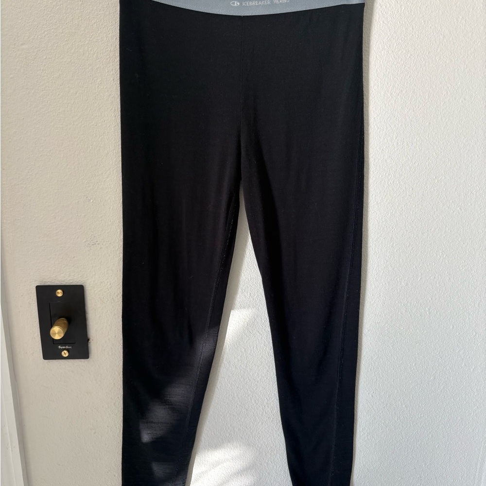 Icebreaker Merino Lightweight Base Layer Leggings Black‎ Youth 11–12